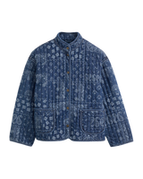 Lottie Liner Jacket in Emme Patchwork Bandana Dark Indigo