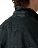 Smiley Western Shirt in Caridad Washed Black