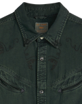 Smiley Western Shirt in Caridad Washed Black