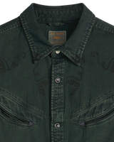 Smiley Western Shirt in Caridad Washed Black