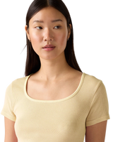 The Levi's® Womens Essential Square Neck T-Shirt in Garment Dye French Vanilla