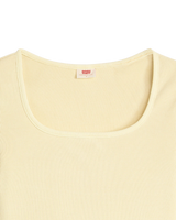 The Levi's® Womens Essential Square Neck T-Shirt in Garment Dye French Vanilla