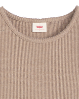 The Levi's® Womens Dry Goods Waffle Cap T-Shirt in Taupe Gray Heather Bros