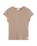 The Levi's® Womens Dry Goods Waffle Cap T-Shirt in Taupe Gray Heather Bros