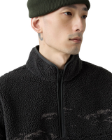 Idyllwild Zip Fleece Jacket in Running Horses Landscape Dark Phantom