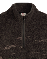 Idyllwild Zip Fleece Jacket in Running Horses Landscape Dark Phantom