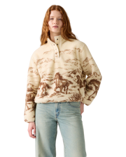 The Levi's® Womens Kasey Sherpa Fleece Jacket in Whisper White