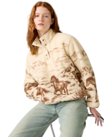 The Levi's® Womens Kasey Sherpa Fleece Jacket in Whisper White