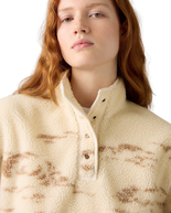 The Levi's® Womens Kasey Sherpa Fleece Jacket in Whisper White