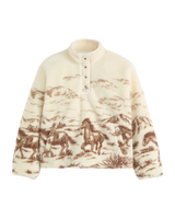 The Levi's® Womens Kasey Sherpa Fleece Jacket in Whisper White