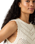 Adrienne Crochet Tank Top in Egret