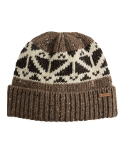 The Levi's® Womens Boho Beanie in Fair Isle Walnut