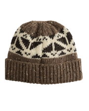 The Levi's® Womens Boho Beanie in Fair Isle Walnut