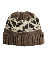 The Levi's® Womens Boho Beanie in Fair Isle Walnut