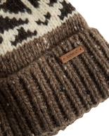 The Levi's® Womens Boho Beanie in Fair Isle Walnut