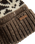 The Levi's® Womens Boho Beanie in Fair Isle Walnut