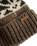 The Levi's® Womens Boho Beanie in Fair Isle Walnut