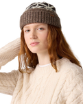 The Levi's® Womens Boho Beanie in Fair Isle Walnut