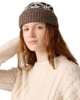 The Levi's® Womens Boho Beanie in Fair Isle Walnut