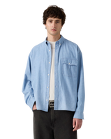 Zandt Cropped Shirt in Charlie Light Chambray