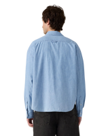 Zandt Cropped Shirt in Charlie Light Chambray