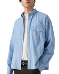 Zandt Cropped Shirt in Charlie Light Chambray