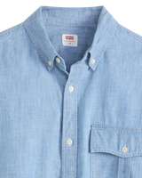 Zandt Cropped Shirt in Charlie Light Chambray