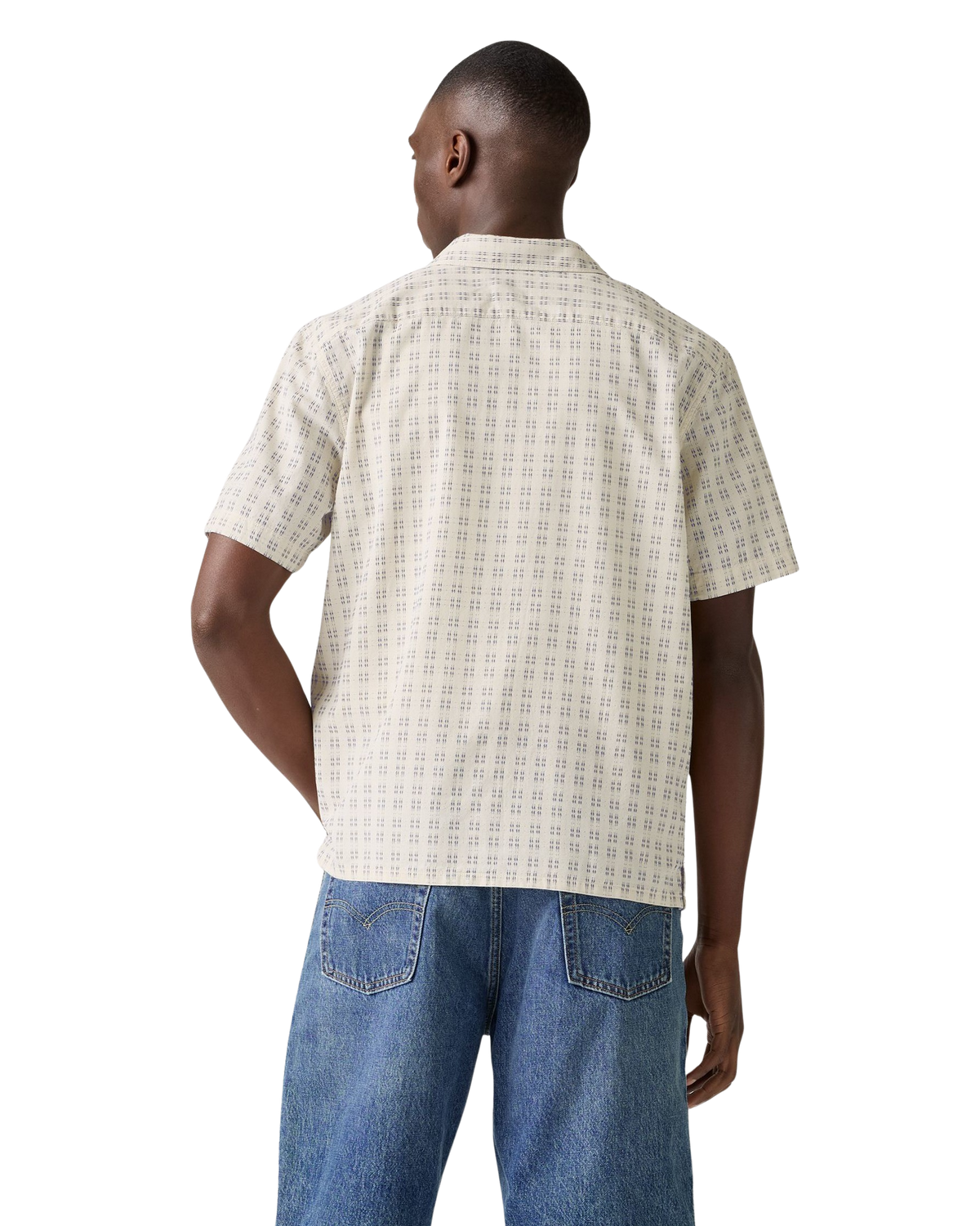 Sunset Standard Camp Shirt in Hendrick Indigo Plaid