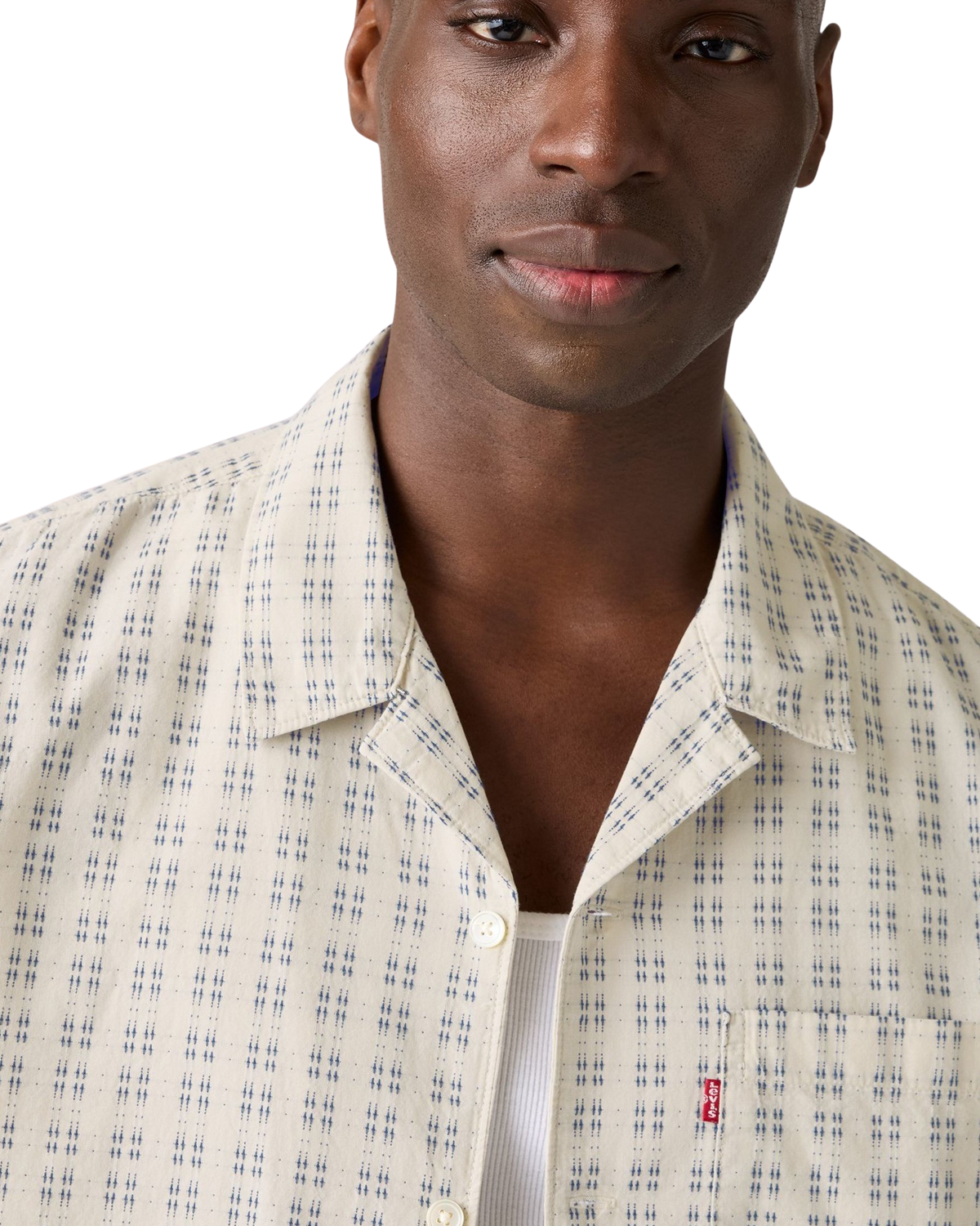 Sunset Standard Camp Shirt in Hendrick Indigo Plaid