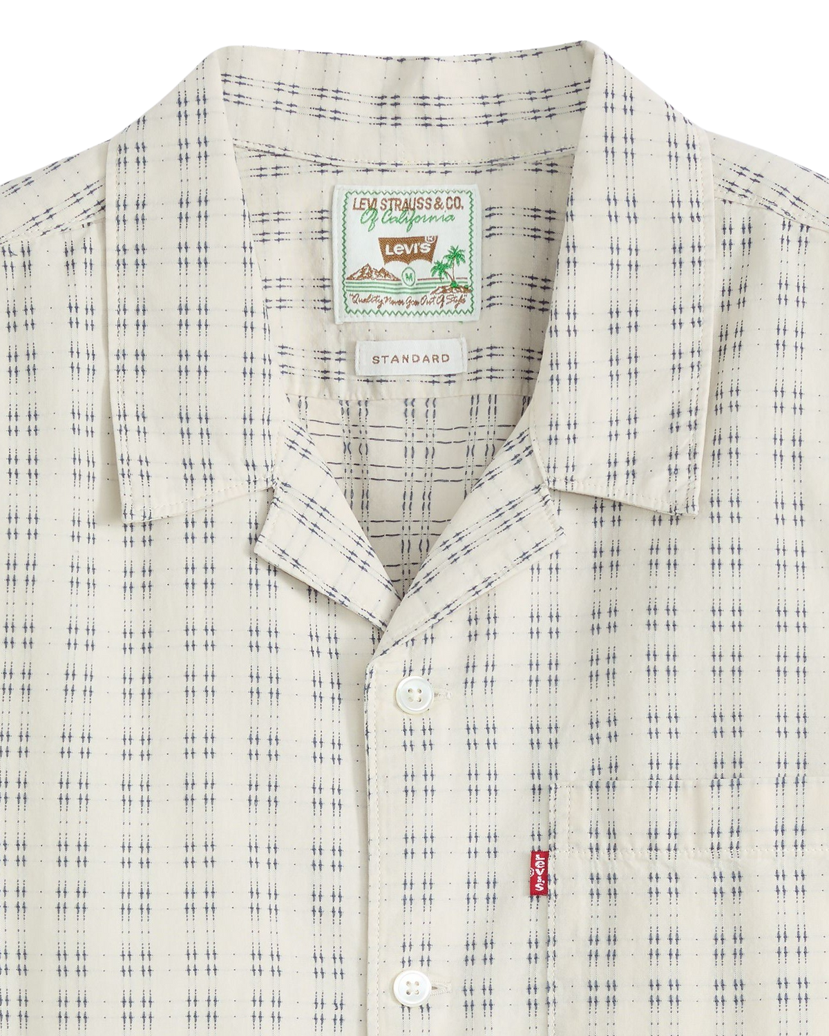 Sunset Standard Camp Shirt in Hendrick Indigo Plaid