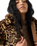 Elle Sherpa Jacket in Muriel Faux Leopard Black Amber