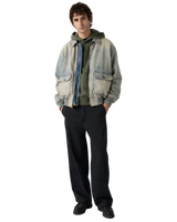 XX Chino Baggy Trousers in Mineral Black