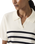 The Levi's® Womens Supersoft Polo Jumper in Isabella Stripes Tofu
