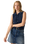 The Levi's® Womens Supersoft Mini Ruffle Vest in Navy Blazer