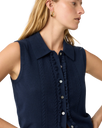 The Levi's® Womens Supersoft Mini Ruffle Vest in Navy Blazer