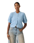 The Levi's® Womens Pauline Pointelle Cardigan in Glacier Lake