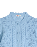 The Levi's® Womens Pauline Pointelle Cardigan in Glacier Lake