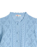 The Levi's® Womens Pauline Pointelle Cardigan in Glacier Lake