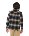 Boys Count Flannel Shirt in Taupe
