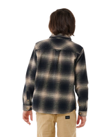 Boys Count Flannel Shirt in Taupe