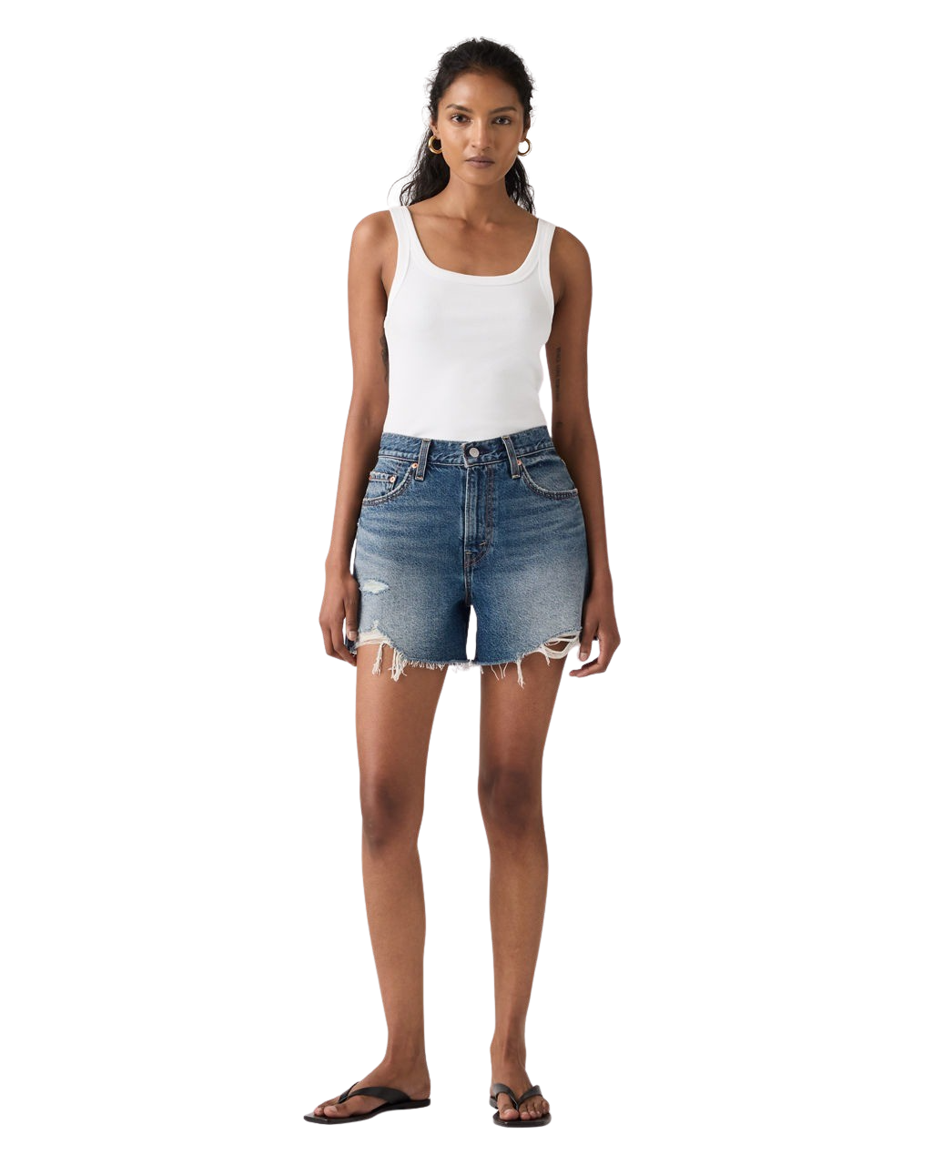 The Levi's® Womens Ribcage Shorts in Like It Love It