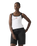 Graphic Essential Vest in Bright White & Pirate Black