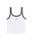 Graphic Essential Vest in Bright White & Pirate Black