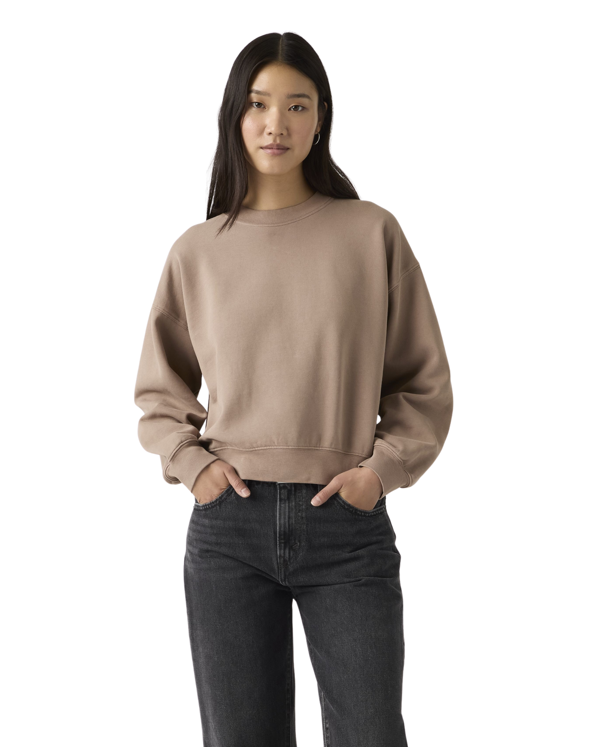 The Levi's® Womens Vintage Boxy Sweatshirt in Pine Bark