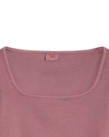 The Levi's® Womens Essential Square Neck Long Sleeve T-Shirt in Crushed Berry