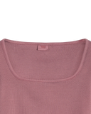 The Levi's® Womens Essential Square Neck Long Sleeve T-Shirt in Crushed Berry