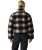 Brynn Cropped Puffer Jacket in Tessa Shadow Plaid Anthracite Night