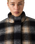 Brynn Cropped Puffer Jacket in Tessa Shadow Plaid Anthracite Night