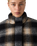 Brynn Cropped Puffer Jacket in Tessa Shadow Plaid Anthracite Night