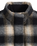 Brynn Cropped Puffer Jacket in Tessa Shadow Plaid Anthracite Night